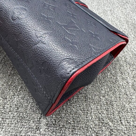 Louis Vuitton Saint Sulpice Navy Monogram Leather Shoulder Bag 999-071125 - Picture 8 of 15